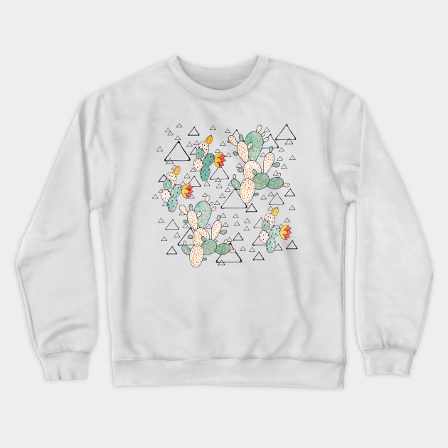 Cactus Crewneck Sweatshirt by Lidiebug